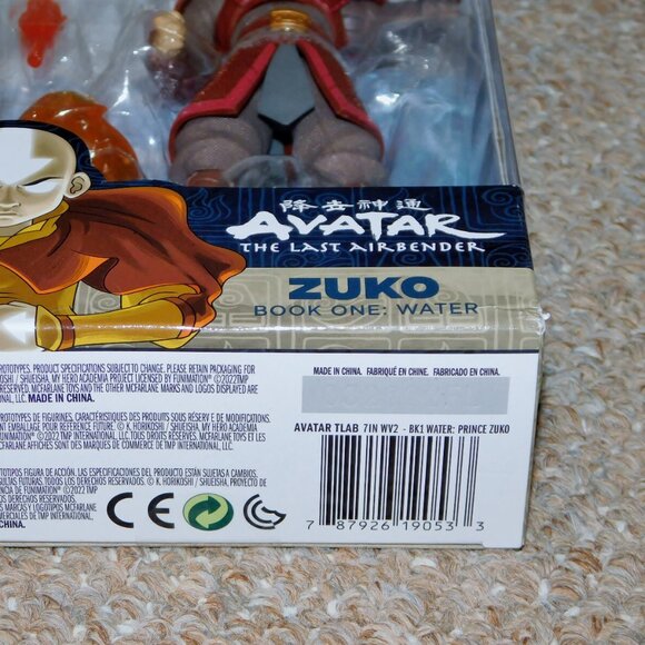 2022 McFarlane Avatar: The Last Airbender 7" Zuko Figure MIB New Book One: Water - Picture 10 of 12